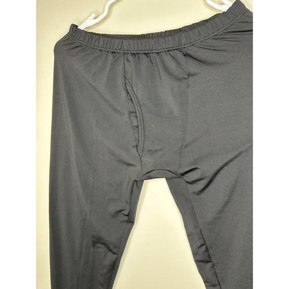 Thermajohn Men's Medium Black Crew Thermal Set Ultrasoft Fleece Top Pants Base - Picture 8 of 15